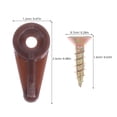 thumbnail image 2 of TEHAUX 100Sets Brown Plastic Glass Panel Retainer Clips for Mirror Mounting High Stability Home Use, 2 of 6