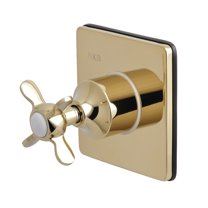 Kingston Brass KS3042BEX 3-Way Diverter Valve with Trim Kit, Polished Brass