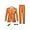 Orange, variant on 6pcs Boys Suit Set Slim Fit Kids Formal Suits for Teen and Kids Toddler Tuxedo Wedding Ring Bearer Outfit Prom Party Classic Suits