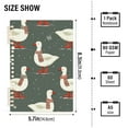 thumbnail image 2 of FORMRS 1-Subject Spiral Notebook 8" x 5" College Ruled 60 Refillable Sheet A5 Hard Cover, 2 Pack, Winter Goose, 2 of 7