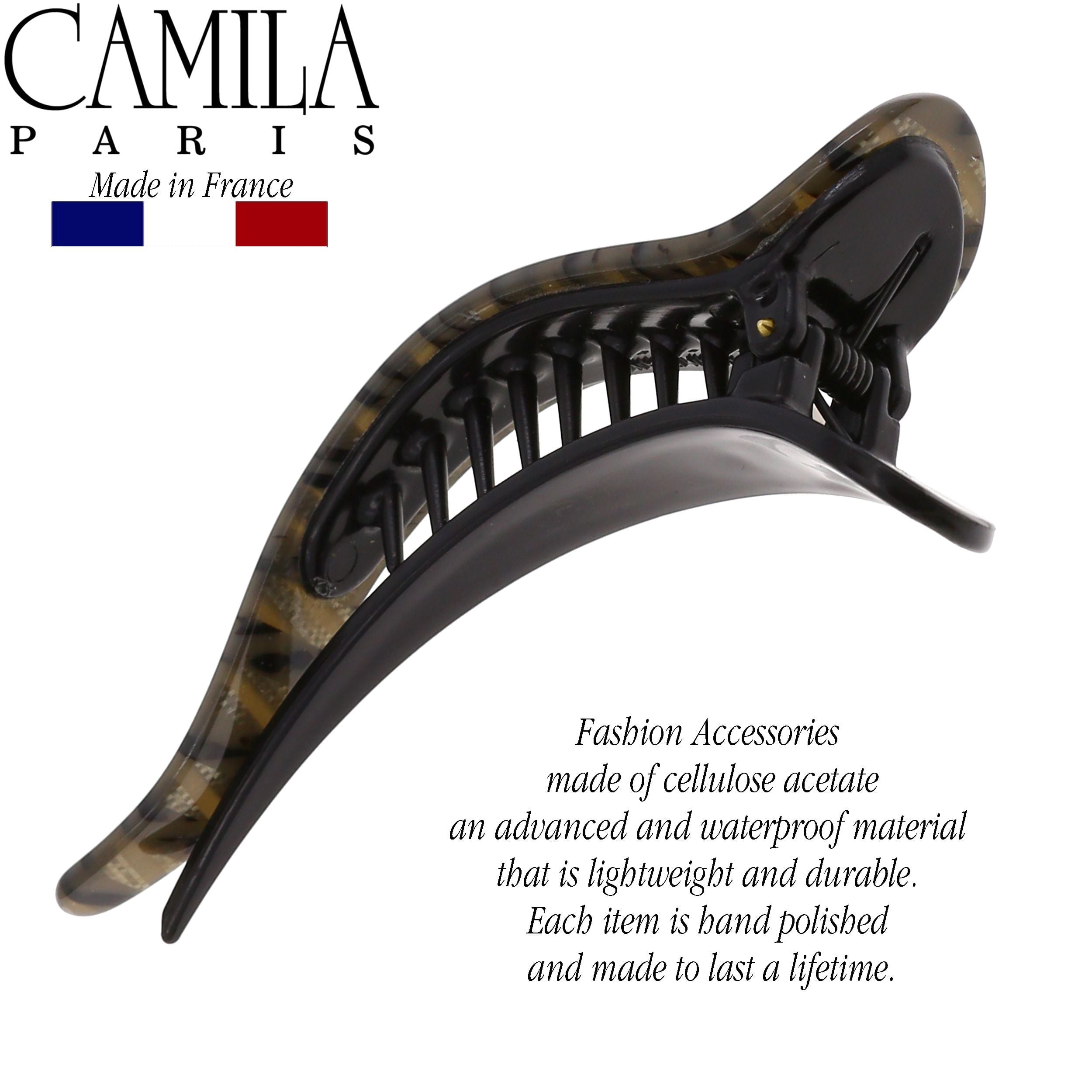 French Hair Clip Alligator Style Durable Secure Grip Elegant Accessories Camila Paris CP922 French Hair Clip for Women, Alligator  main image 2