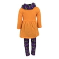 thumbnail image 2 of Unique Baby Girls Black Cat Halloween Outfit with Infinity Scarf (2T/XS, Purple), 2 of 4