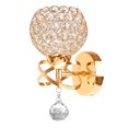 thumbnail image 1 of Lámpara De Pared De Estilo Moderno Soporte De Luz De Pared Colgante De Cristal Enchufe E14 (Sin Bombilla Incluida) Plata / Oro / Color Moyic HA025483-02, 1 of 5