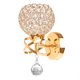 thumbnail image 1 of Lámpara De Pared De Estilo Moderno Soporte De Luz De Pared Colgante De Cristal Enchufe E14 (Sin Bombilla Incluida) Plata / Oro / Color Guardurnaity HA025483-02, 1 of 5