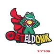 thumbnail image 4 of Oeteldonk parche bordado de rana con emblema, apliques de dibujos animados, parches para planchar, pegatina para ropa, Carnaval, emblemas de Países Bajos, 4 of 4