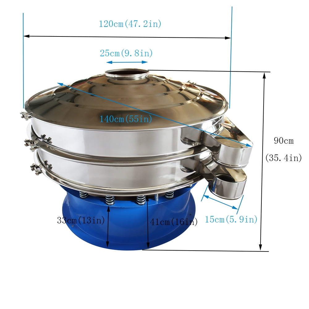 Stainless Steel Φ12'' Electric Vibrating Sieve Machine Automatic  Sifter Shaker