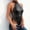 Black, variant on Pntutb Women Rivet One-Piece Blackless Bodysuit Jumpsuit Teddy Lingerie