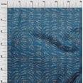thumbnail image 2 of oneOone Viscose Jersey Blue Fabric Skins Animal Quilting Supplies Print Sewing Fabric By The Yard 60 Inch Wide, 2 of 5