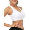 thumbnail image 4 of FUTATA Womens Post Op Bras Racerback Sports Bras Comfort High Impact Workout Activewear Tops Zipper Front Close Post-Surgery Bra, 4 of 7