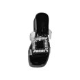 thumbnail image 2 of Pisexur Sandals Womens Rhinestone Transparent One-line Waterproof Platform Thick-soled High-heeled Rectangular-toe Slippers Sandales Pour Femmes, 2 of 6