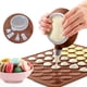 thumbnail image 3 of Estera para hornear macarrones Estera para hornear de silicona marrón 48 agujeros Estera de silicona para macarrones Molde de silicona Molde con revestimiento antiadherente Macarons con bolígrafo, 3 of 8