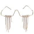 thumbnail image 1 of 1pc novela fiesta anteojos únicos borlas de modelado de gafas Foto de la foto de la foto (dorado), 1 of 5