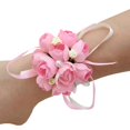 thumbnail image 1 of Workhe MiniWeddingBridesmaidWristFakeFlowerPearlArtificialHandFlowerWristbandBracelet, 1 of 9