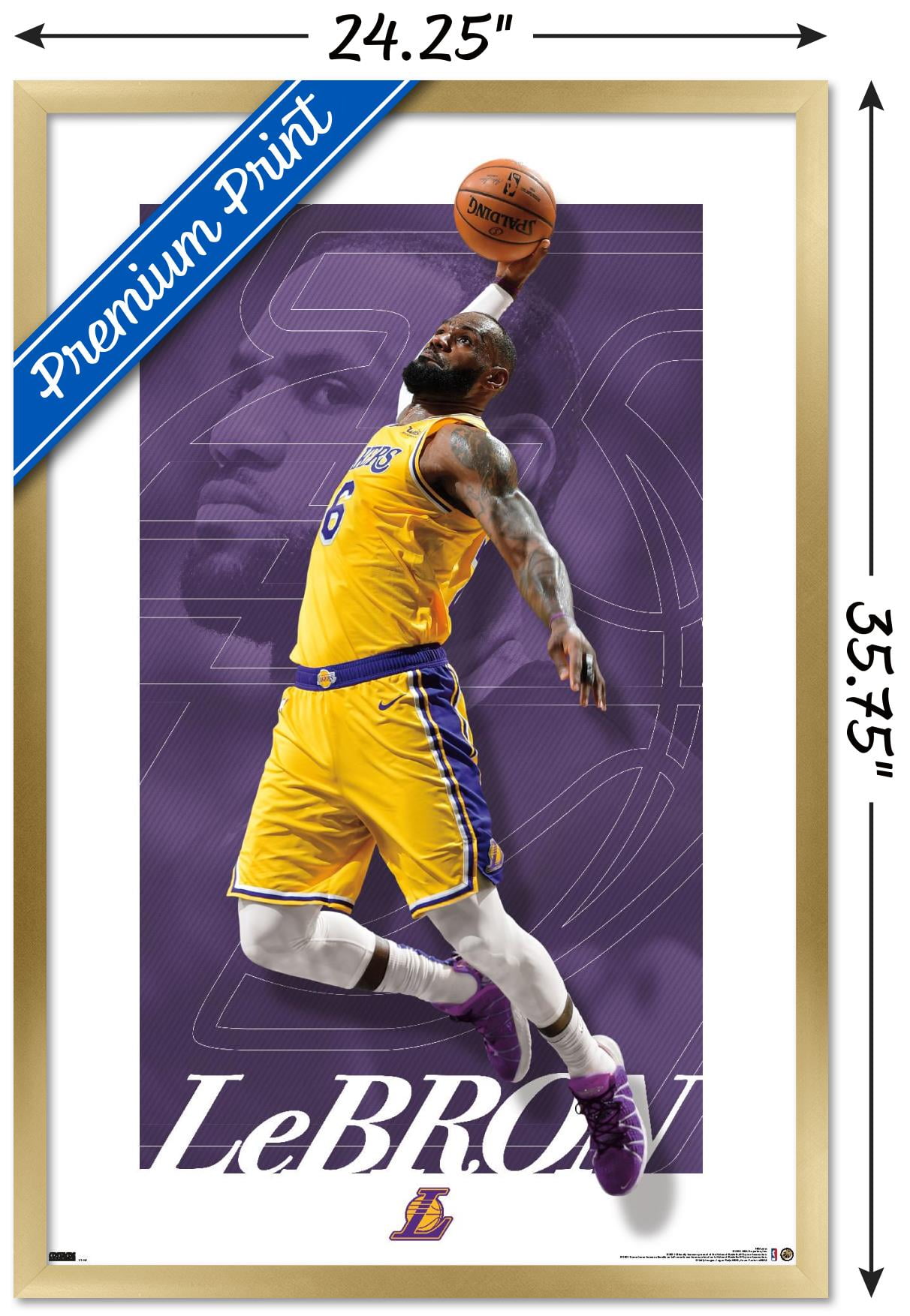 NBA Los Angeles Lakers - LeBron James 21 Wall Poster, 22.375