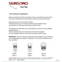 Sunsong 3401297 Power Steering Pressure Line Hose Assembly