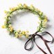 thumbnail image 4 of Diadema KorviShow con forma de corona de flores amarillas, diadema con forma de flor en forma de aliento para bebés, dulces, hechos a mano, para festivales, fiestas, vacaciones, cosplay, fotografía, 4 of 6