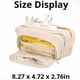 thumbnail image 4 of Estuche para lápices de gran capacidad, 3 compartimentos, estuche grande para lápices, estuche para lápices, organizador, almacenamiento Simple (blanco), 4 of 5