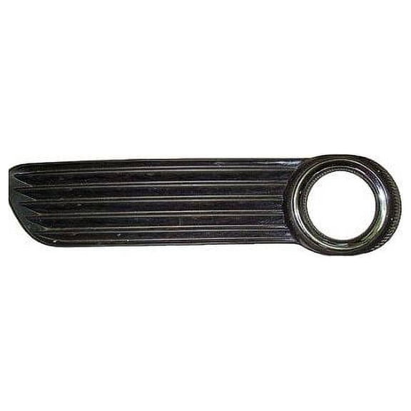 Left Driver Side Fog Light Bezel - Matte Black with Chrome Trim Ring - Compatible with 2008 - 2010 Toyota Avalon 2009