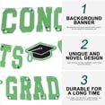 thumbnail image 5 of Pretyzoom Green Graduation Photo Backdrop Banner Decorative Wall Ornament for Party Background Decor, 5 of 5