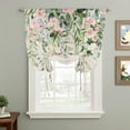 thumbnail image 2 of Sage Green Eucalyptus Leaves Tie Up Curtains for Windows, Balloon Window Shades, Weeping Floral Summer Botanical Kitchen Window Treatments Roll Up Curtain for Basement/Nursery 52"x45", 2 of 8