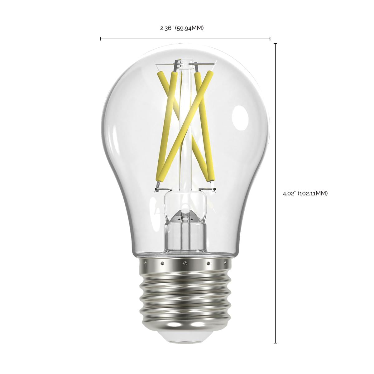 4Pk - 10.5W A19 LED Clear Medium base 3000K 120v - 75W equiv