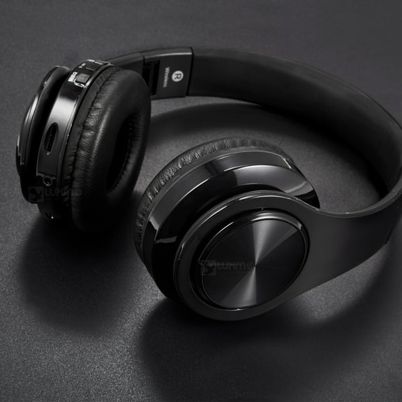 Bluetooth Headphones Over Ear, LUXMO Wireless Noise Cancelling Headphones Foldable Stereo Headset with Mic, Rechargeable Headphones Handsfree Headphones for PC, Laptops and Smartphones