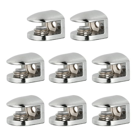 

8pcs Zine Alloy Glass Clamps Fixing Clamps Glass Bracket for 6-8mm Thickness