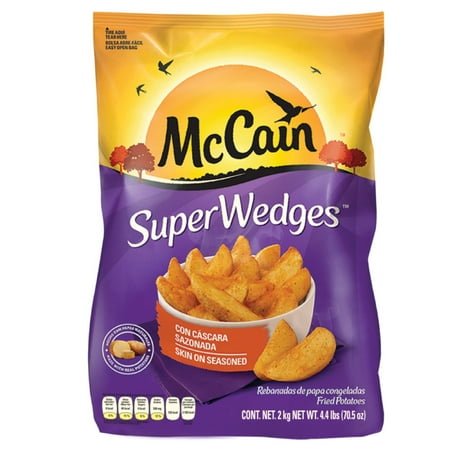McCain Foods, Super Wedge Seasoned French Fries, 1.6lbs, Bag