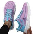 thumbnail image 3 of Willtoo Womens Breathable Mesh Lightweight Running Sneakers Lace Up Cushion Platform Shoes Non Slip Shock Absorbing Athletic Walking Tennis Shoes Casual Daily Footwear, 3 of 5