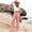 Pink, variant on Delayuji Women's Linen Pants High Waist Wide Leg Pant Loose Fit Wide Leg Casual Beach Pants With Pockets