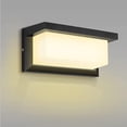 thumbnail image 1 of Aplique de pared para exteriores, aplique de pared para exteriores moderno de 18 W, luz LED para exteriores resistente al agua IP65, para luminarias para exteriores, terrazas, caminos y patios, 1 of 5