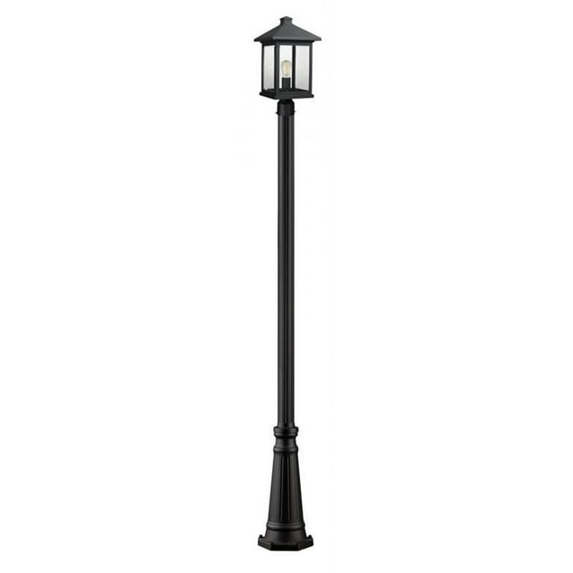 Z-Lite Portland 1 Lumière Extérieure Post Light en Noir