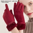 thumbnail image 3 of OAVQHLG3B Gloves Women's Winter Warm Thickening Plus Velvet Gloves Windproof Outdoor Cycling, 3 of 5