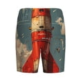 thumbnail image 7 of Daiia Rusty Rocket Launch Mens Woven Stretch Pajama Short,Short Pajama Pants-4X-Large, 7 of 7
