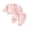 Pink, variant on Baby Girl 2Pcs Fall Outfits Long Sleeve 3D Flower Split Tops Pants Set Toddler Clothes