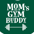thumbnail image 4 of Inktastic Mom's Gym Buddy Fitness Workout Boys or Girls Baby Bib, 4 of 4