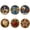 Multicolor 5, variant on OADUKQ 6 Pack Diy Wood Ornaments, Decorative Party and Craft Accessory, Parties Gifts Crafts and Celebrations