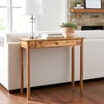 thumbnail image 2 of Fairway Avenue Home Solid Acacia Console Table with Drawer- Natural, 2 of 7