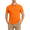 Orange, variant on Men's Short Sleeve Classic Uniform Pique Polo Shirt (Orange, X-Large) AP21