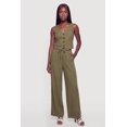 thumbnail image 2 of Women's Linen Button Front Blazer Vest, 2 of 4