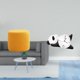 thumbnail image 2 of Escabel,Taburete pequeño,otomana,taburete de sofá,taburete de té,Taburete cúbico para los pies,ideal para dormitorio o baño.,Reloj de pared,Reloj de pared de panda,decoración para el, 2 of 8