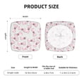 thumbnail image 6 of Lsque Cute Bow Tie Printed Square Couch Cushion Covers, Floral Sofa Cushion Covers Replacement, Stretch Couch Covers for Couch-16.9in, 6 of 9
