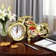 thumbnail image 5 of Reloj Despertador con Diseño de Motocicleta | Reloj Decorativo Vintage de Escritorio de Plástico Gris y Dorado | Regalo Único para Dormitorios, Oficinas, Bares y Cafeterías | Regalo para Niños y Adul, 5 of 6