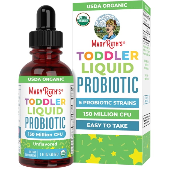 MaryRuth's Toddler Probiotic Liquid Drops 150 Million CFU Dairy-Free Vegan 1 Count 1 fl oz