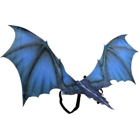 36-Inch Mythical Blue Dragon Wings Halloween Costume Accessory