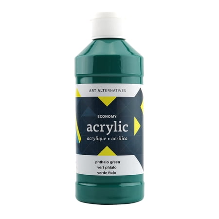 Art Alternatives Economy Acrylic Paint, 16 oz., Pthalo Green