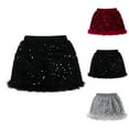 thumbnail image 7 of XXWXYD Sparkly Sequin Tu𝗍u Skirt Elastic Waist Shiny Tulle Ballet Dance Dress Toddler Baby Puffy Mesh Par𝗍y Outfit Girls A Line Princess Costum𝖾 Flared, 7 of 7