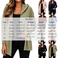 thumbnail image 3 of Edvintorg Long Cardigans for Women Long Sleeve Loose Casual Hooded Open Front Cardigan with Pocket Womens Clothes S-2XL Wine, 3 of 8