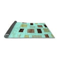 thumbnail image 2 of Ahgly Company Indoor Square Solid Light Blue Modern Area Rugs, 7' Square, 2 of 4