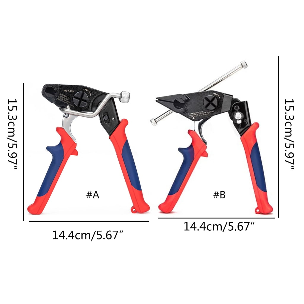 MOMOJIA Effective Steel Cable Tie Guns Metal Zips Tie Tightener Tensioning Cutting Tool